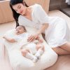 Đệm chống trào ngược cỡ lớn Mongsure Baby Lounger, thêu trăng sao Moon and Star